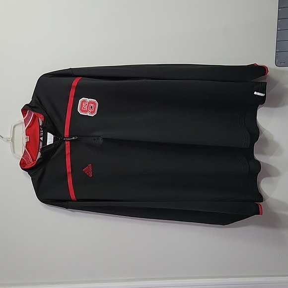 adidas Other - EUC Adidas 1/4 zip NC State pullover jacket 2X